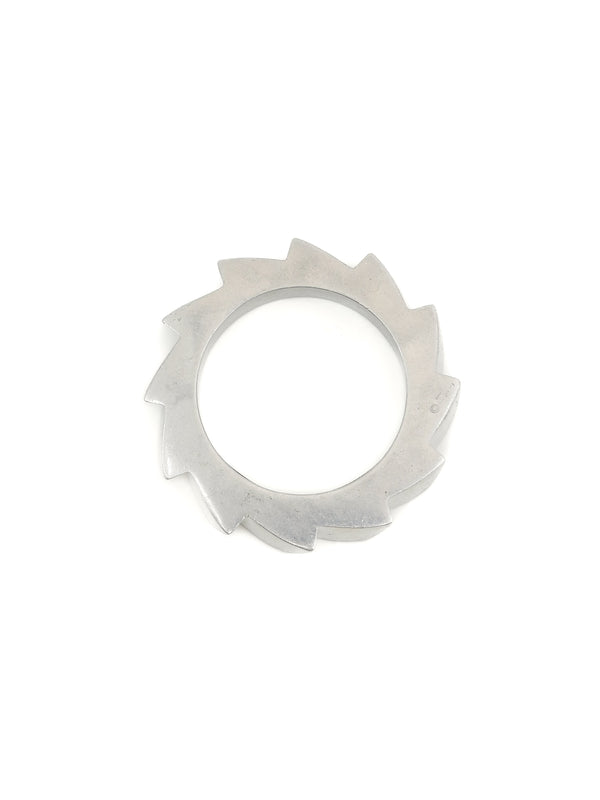 Silvertone Saw Blade Bangle Jewelry arcadeshops.com