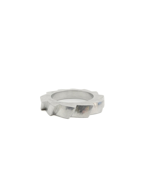 Silvertone Saw Blade Bangle Jewelry arcadeshops.com