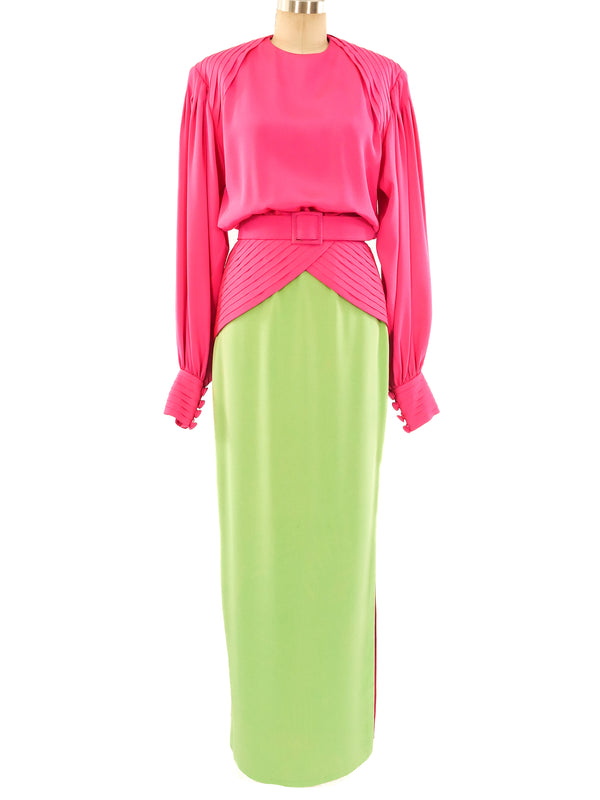 Galanos Reversible Skirt Ensemble Suit arcadeshops.com