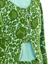 1960's Floral Printed Woven Skirt Suit Suit arcadeshops.com