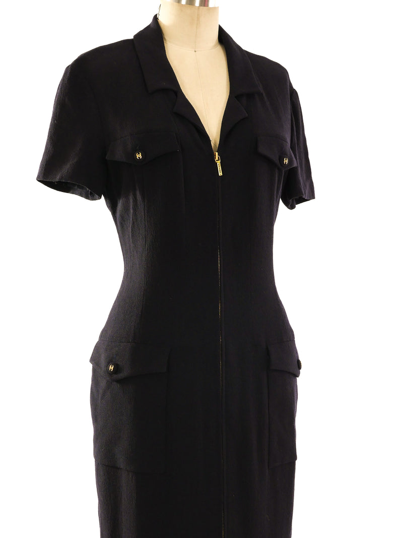 Chanel Black Utility Dress Dress arcadeshops.com