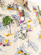 Yves Saint Laurent Paris Printed Shirt Dress Dress arcadeshops.com