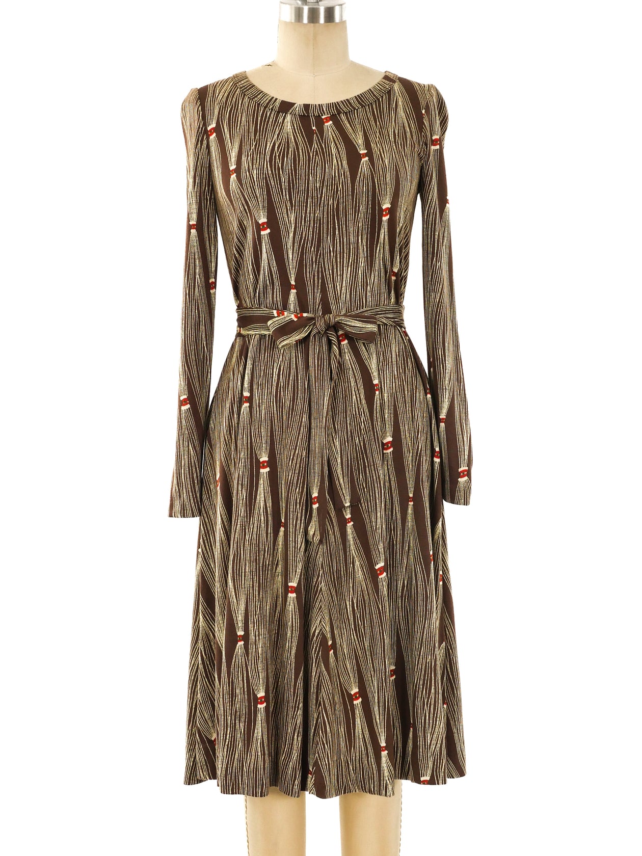 Diane Von Furstenberg Printed Jersey Dress