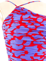 Louis Feraud Printed Asymmetrical Maxi Dress Dress arcadeshops.com