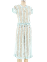 Mint Hand Crochet Button Front Dress Dress arcadeshops.com