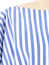Celine Striped Architectural Blouse Top arcadeshops.com