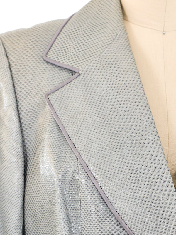 1980's Gucci Snakeskin Blazer Jacket arcadeshops.com