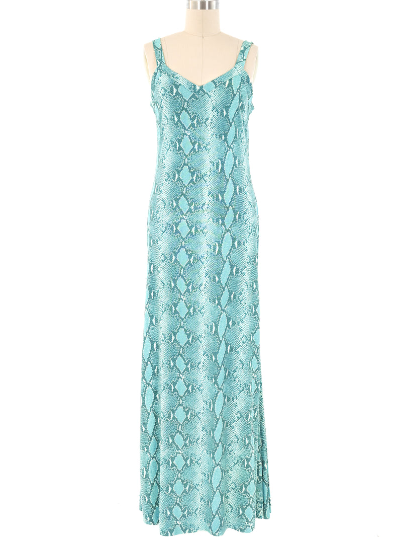 Diane Von Furstenberg Snake Printed Jersey Ensemble Suit arcadeshops.com