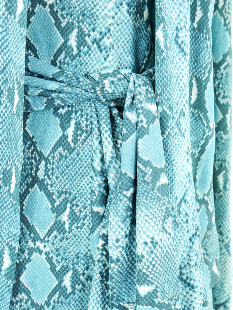 Diane Von Furstenberg Snake Printed Jersey Ensemble Suit arcadeshops.com