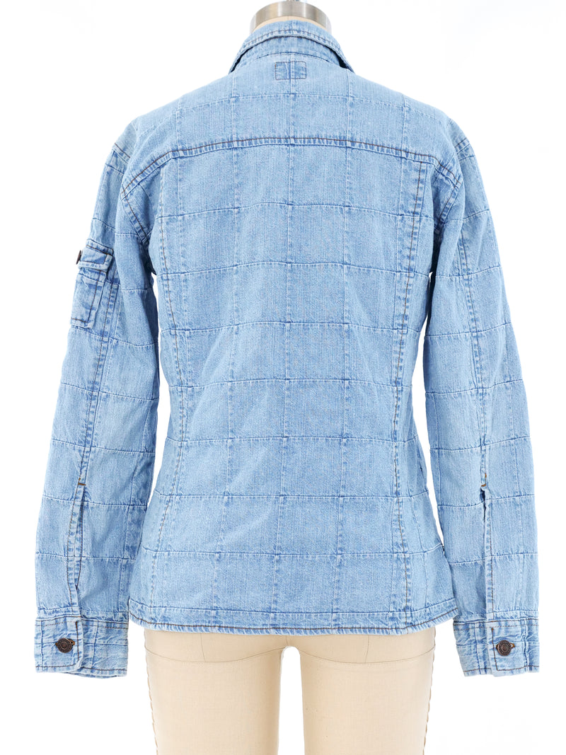 Levis Patchwork Denim Shirt Top arcadeshops.com