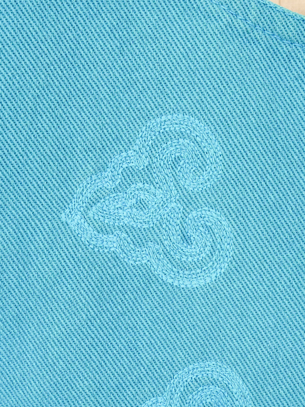 Ozbek Turquoise Cropped Jacket Jacket arcadeshops.com