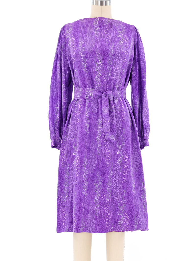 Amethyst Floral Midi Dress Dress arcadeshops.com
