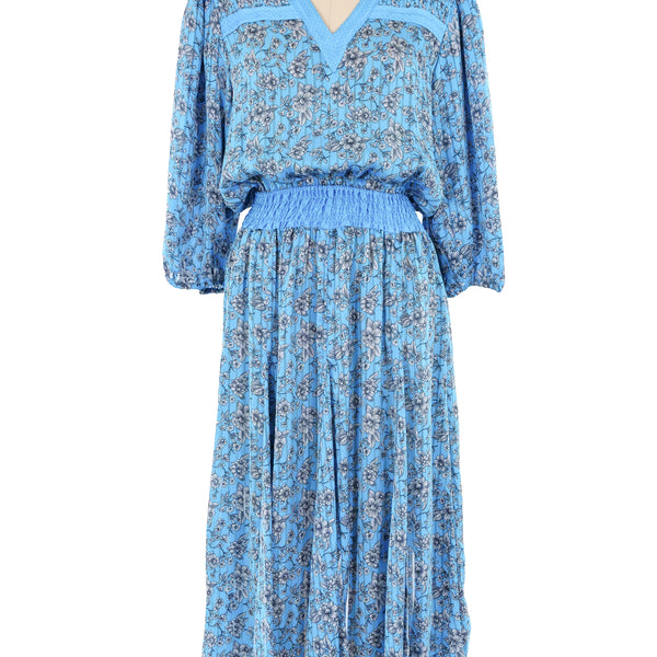 あすまで半額　diane freis Diane Freis Floral Printed Midi Dress
