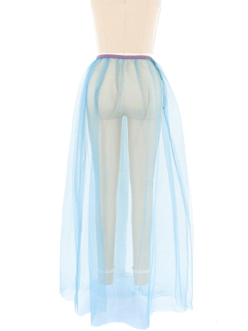 1950's Blue Tulle Skirt Bottom arcadeshops.com