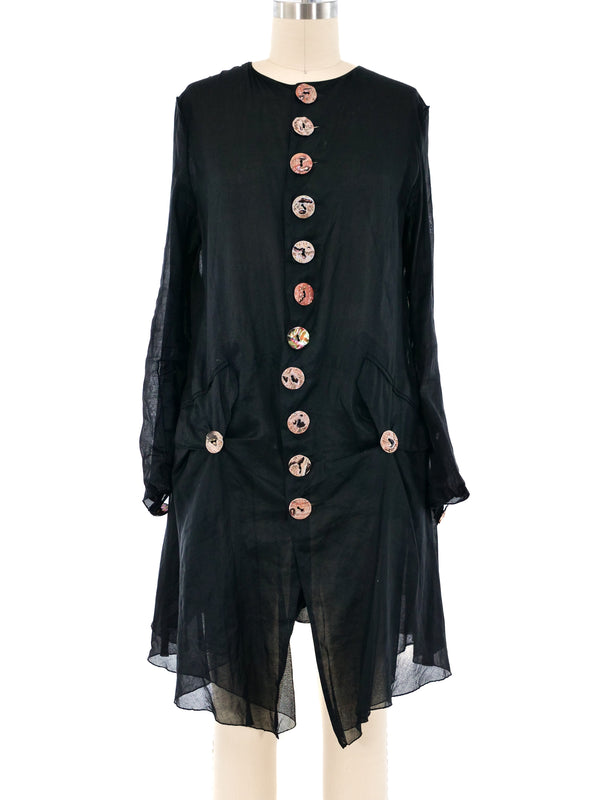 Jean Paul Gaultier Deconstructed Silk Jacket Jacket arcadeshops.com