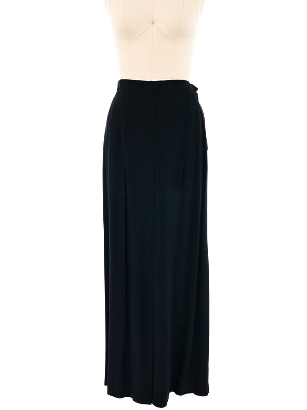 Yves Saint Laurent Pleated Maxi Skirt Bottom arcadeshops.com