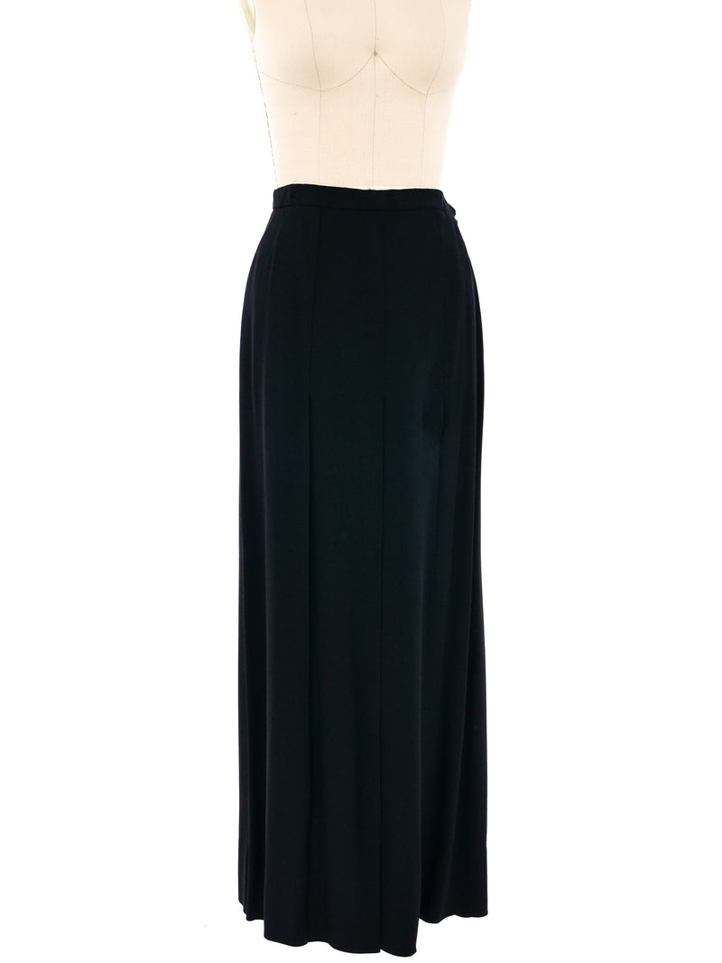 Yves Saint Laurent Pleated Maxi Skirt Bottom arcadeshops.com