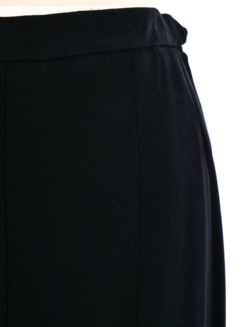 Yves Saint Laurent Pleated Maxi Skirt Bottom arcadeshops.com