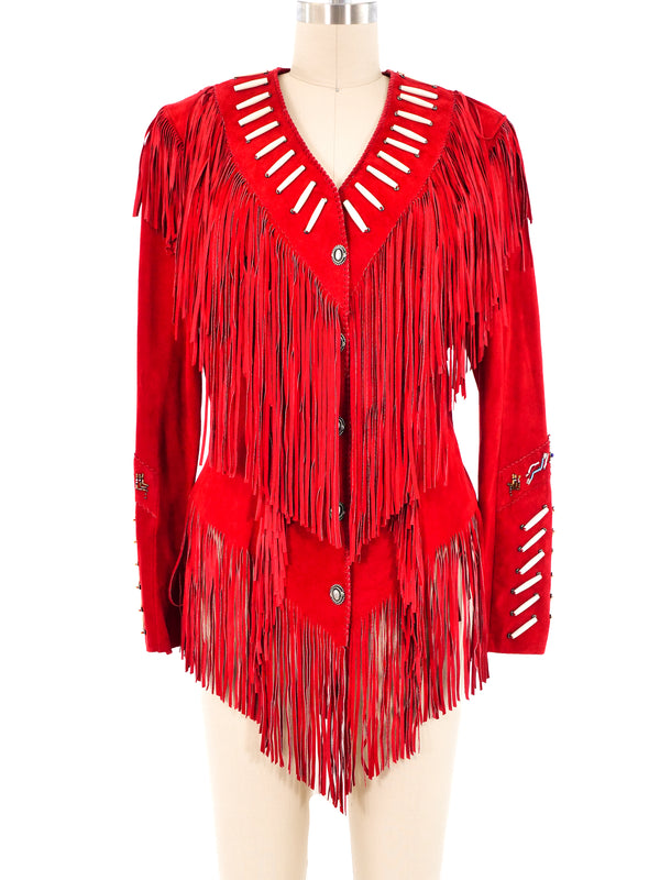 Fringed Suede Western Jacket Jacket arcadeshops.com