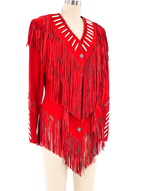 Fringed Suede Western Jacket Jacket arcadeshops.com