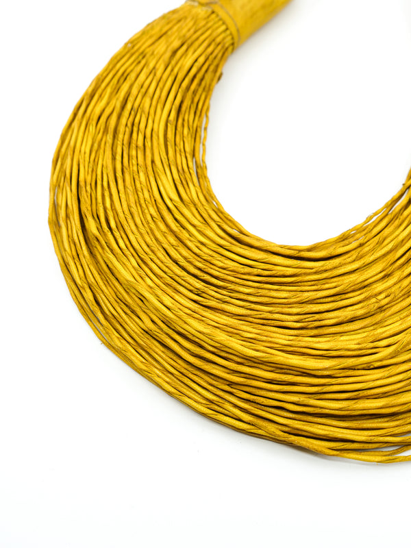 African Leather Bib Necklace Accessory arcadeshops.com