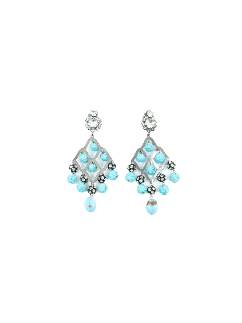 Lawrence Vrba Beaded Fringe Earrings Accessory arcadeshops.com