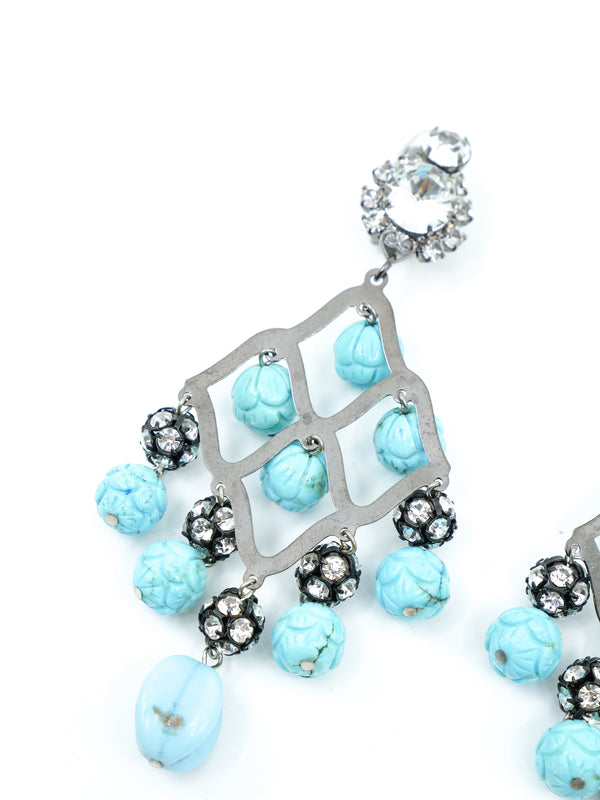 Lawrence Vrba Beaded Fringe Earrings Accessory arcadeshops.com