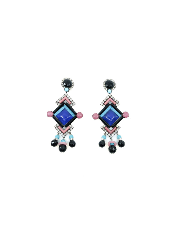 Lawrence Vrba Glass Bead Chandelier Earrings Accessory arcadeshops.com