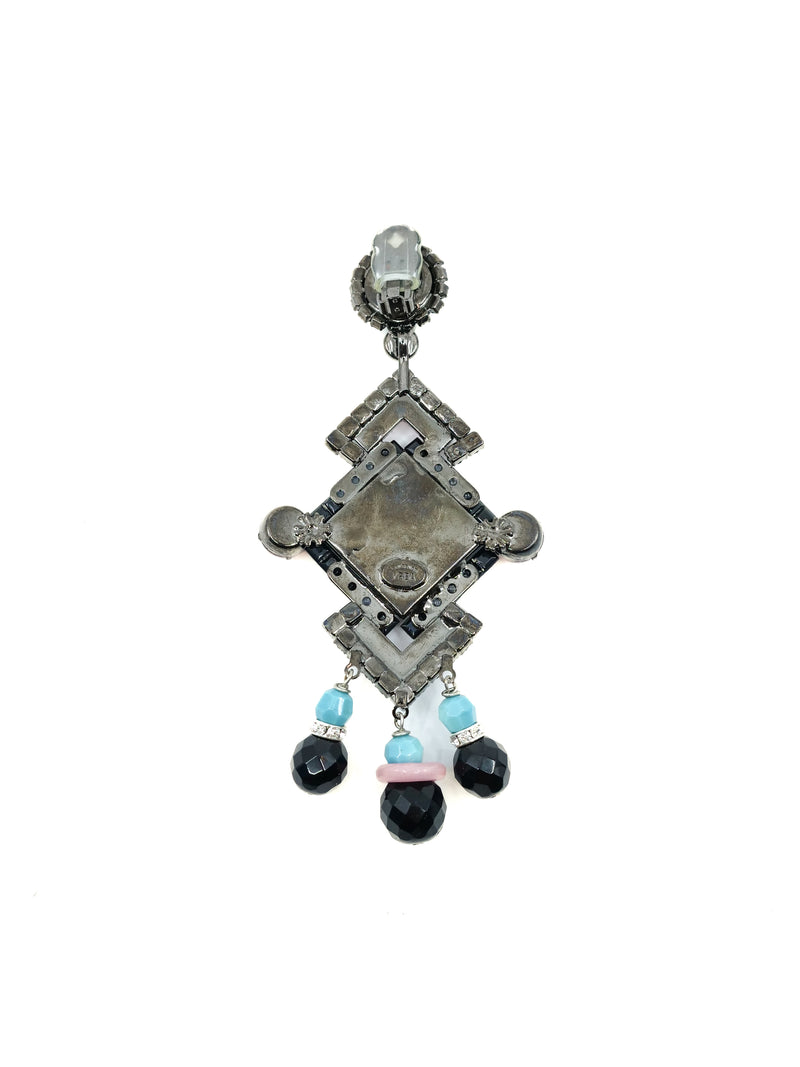 Lawrence Vrba Glass Bead Chandelier Earrings Accessory arcadeshops.com