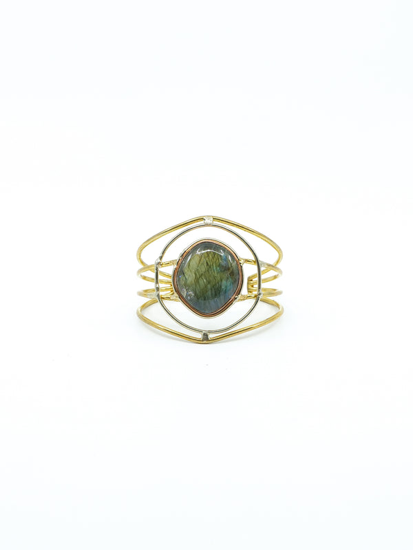 Labradorite Wire Cuff Accessory arcadeshops.com