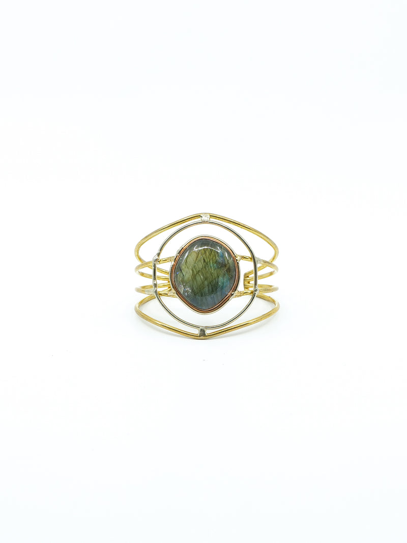 Labradorite Wire Cuff Accessory arcadeshops.com