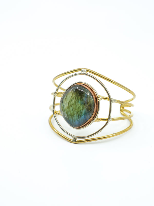 Labradorite Wire Cuff Accessory arcadeshops.com