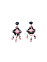 Lawrence Vrba Pink Glass Bead Chandelier Earrings Accessory arcadeshops.com