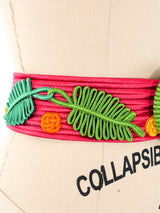 Yves Saint Laurent Soutache Leaf Belt Accessory arcadeshops.com