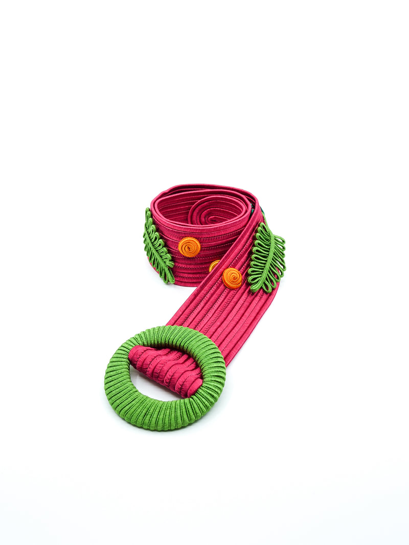 Yves Saint Laurent Soutache Leaf Belt Accessory arcadeshops.com