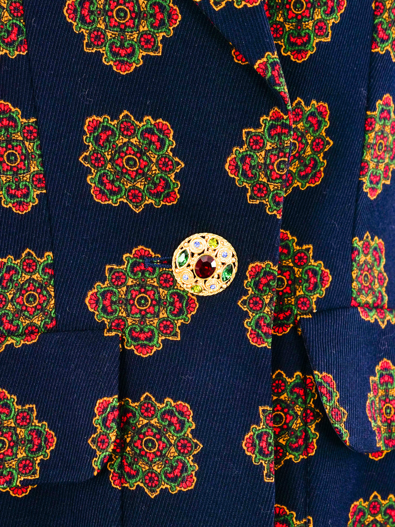 Yves Saint Laurent Printed Blazer Jacket arcadeshops.com