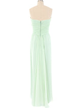 Bob Mackie Strapless Chiffon Gown Dress arcadeshops.com