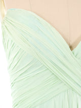 Bob Mackie Strapless Chiffon Gown Dress arcadeshops.com