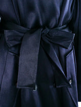 Yves Saint Laurent Satin Trench Coat Jacket arcadeshops.com