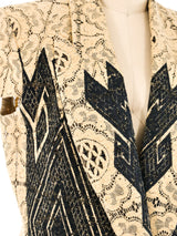 Gianfranco Ferre Cap Sleeve Lace Jacket Jacket arcadeshops.com