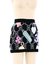 Chanel Logo Sweater Mini Skirt Bottom arcadeshops.com