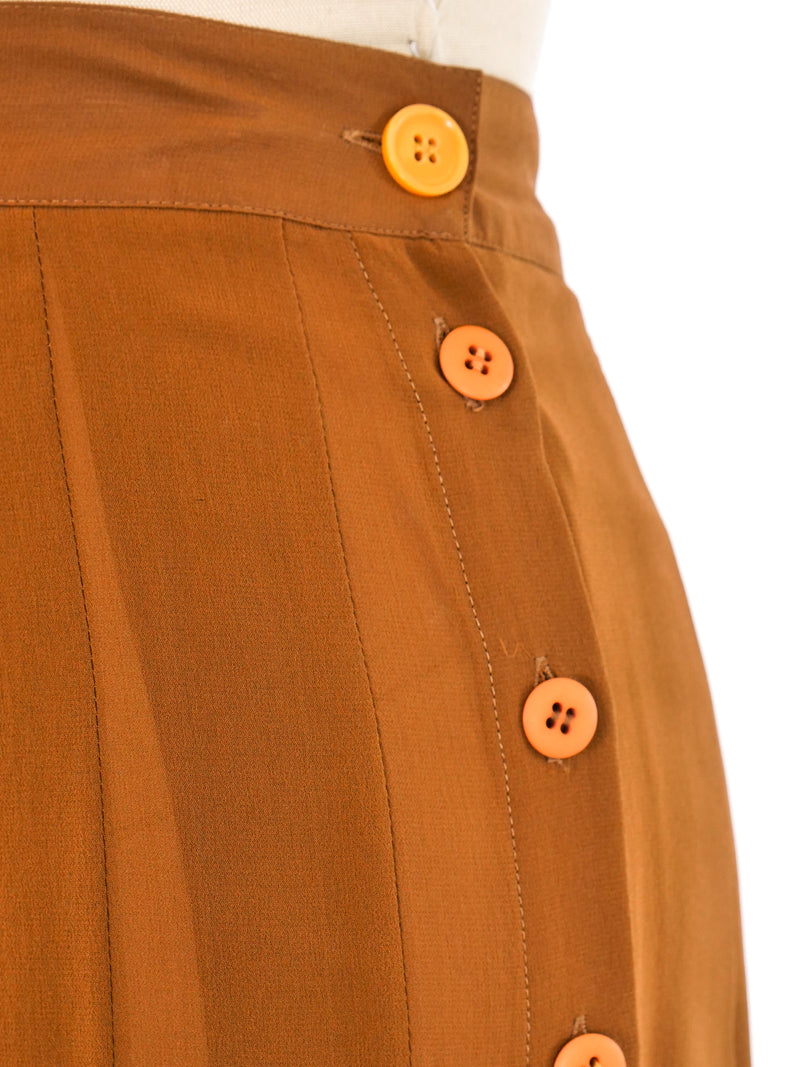 Christian Dior Pleated Silk Skirt Bottom arcadeshops.com