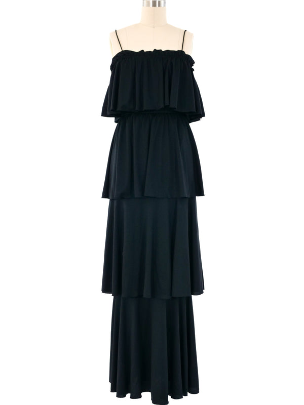 Tiered Jersey Layered Maxi Dress Dress arcadeshops.com