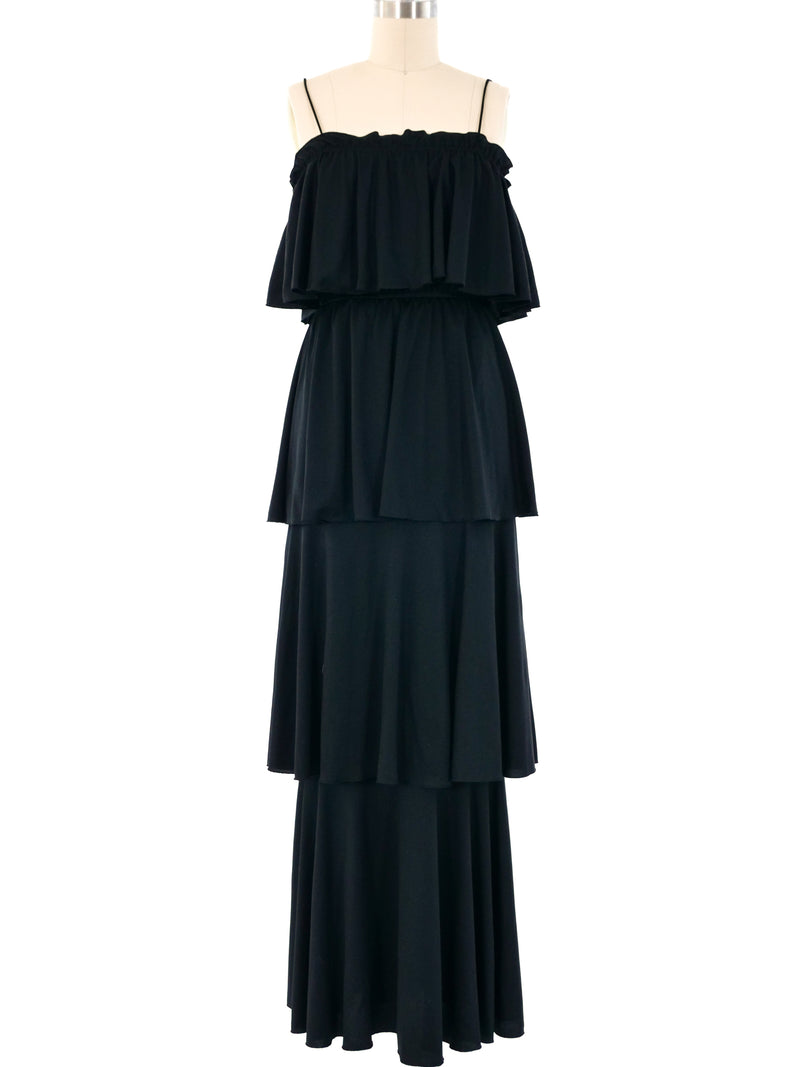 Tiered Jersey Layered Maxi Dress Dress arcadeshops.com