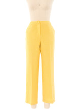Chanel Yellow Tweed Pants Bottom arcadeshops.com