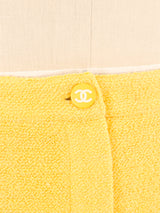 Chanel Yellow Tweed Pants Bottom arcadeshops.com