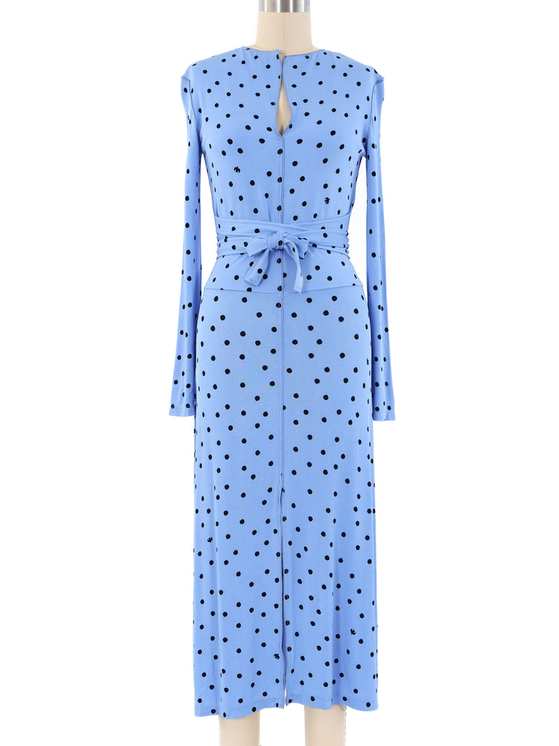 Nina Ricci Polka Dot Jersey Dress Dress arcadeshops.com