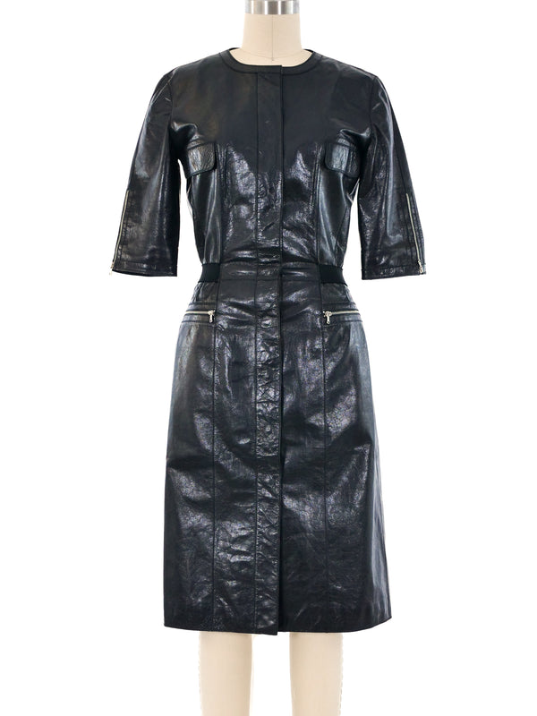 Loewe Leather Utility Dress Dress arcadeshops.com