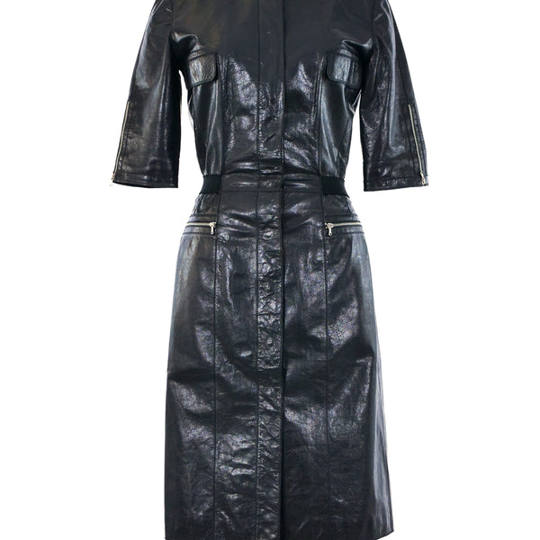 isabel marant black leather dress Isabel Marant Nadela Dress main image 1