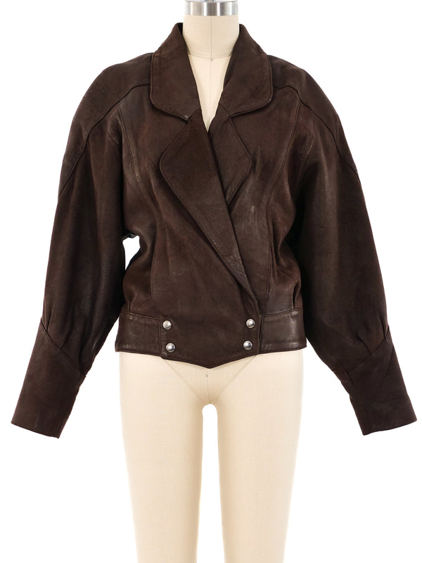 Christian Dior Leather Bomber Jacket Jacket arcadeshops.com